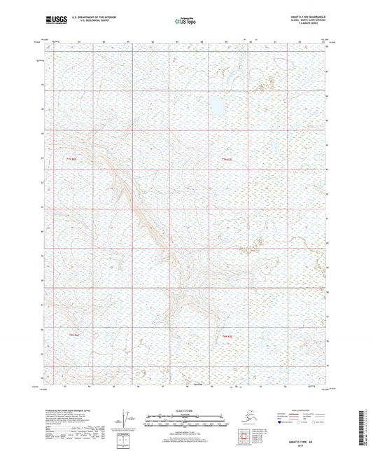 Umiat D-1 NW Alaska US Topo Map Image