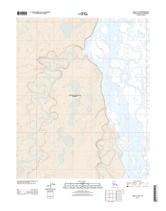 Umiat D-3 NW Alaska US Topo Map Image