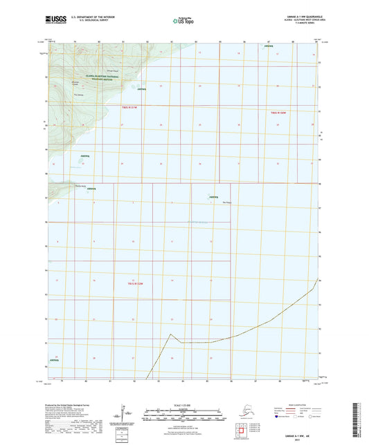 Umnak A-1 NW Alaska US Topo Map Image