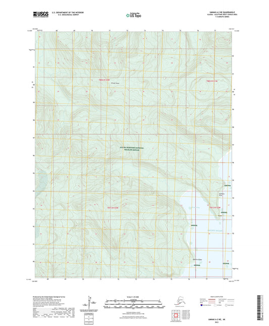 Umnak A-2 NE Alaska US Topo Map Image