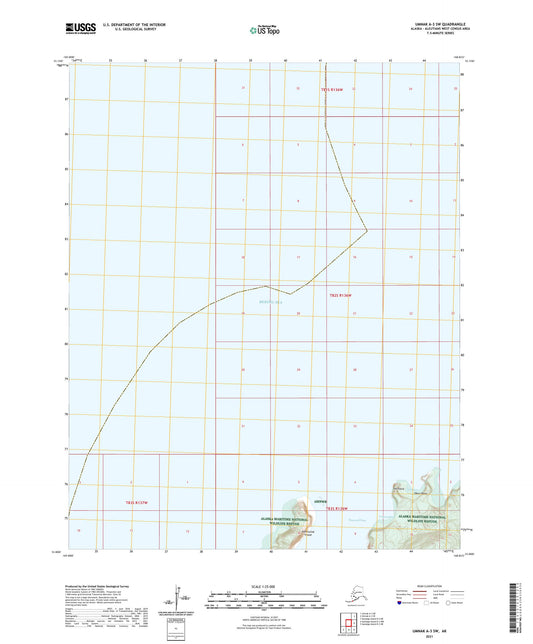Umnak A-3 SW Alaska US Topo Map Image