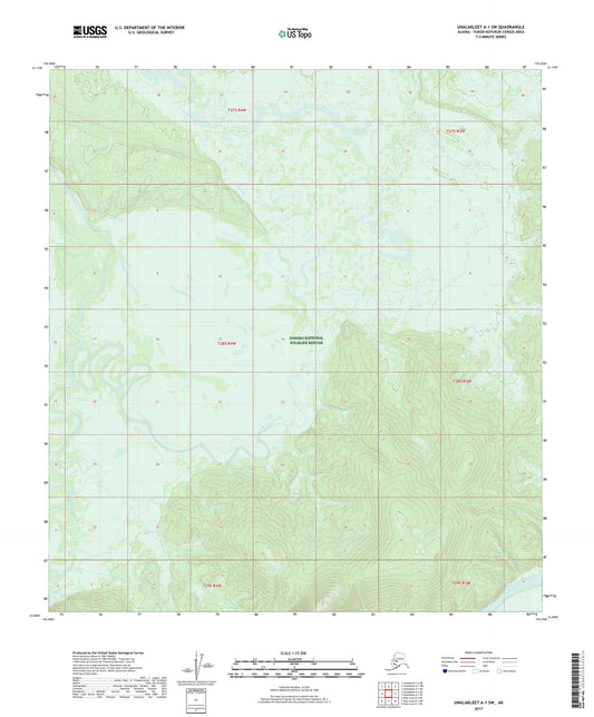 Unalakleet A-1 SW Alaska US Topo Map Image