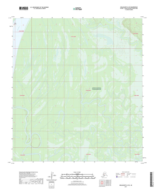 Unalakleet A-2 SE Alaska US Topo Map Image