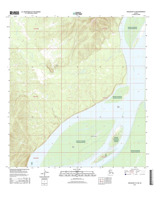 Unalakleet A-2 SW Alaska US Topo Map Image