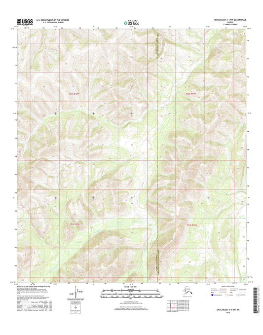 Unalakleet A-4 NW Alaska US Topo Map Image