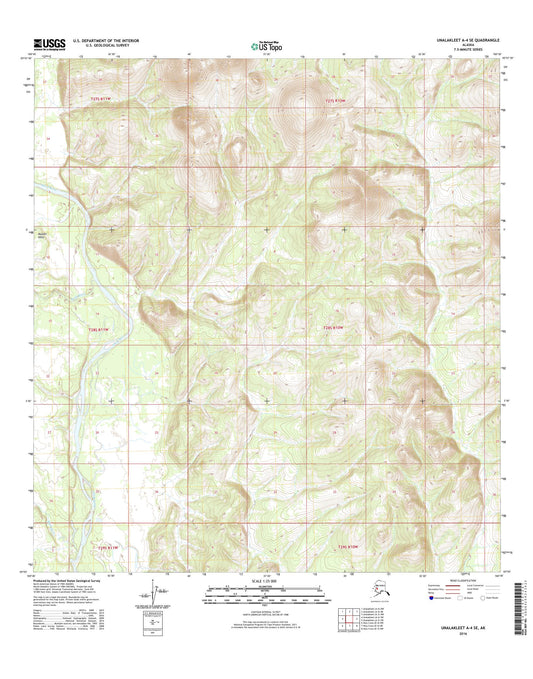 Unalakleet A-4 SE Alaska US Topo Map Image