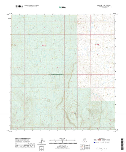 Unalakleet A-6 NE Alaska US Topo Map Image