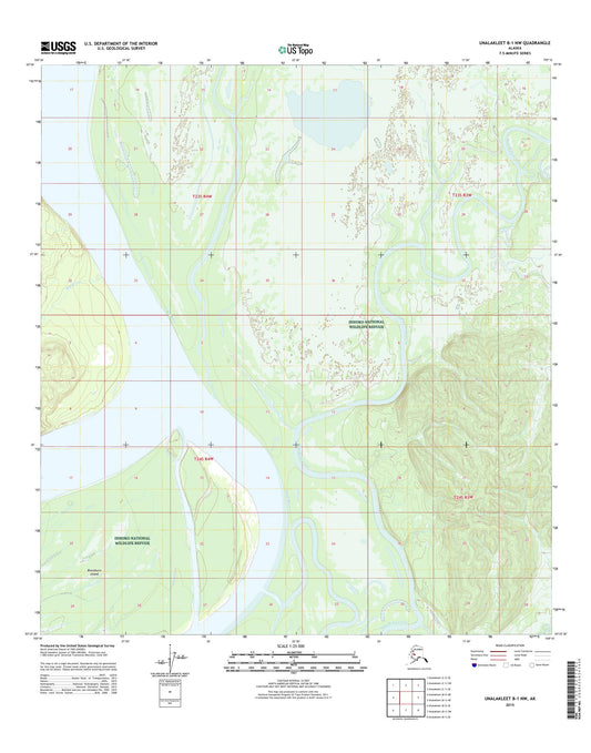 Unalakleet B-1 NW Alaska US Topo Map Image