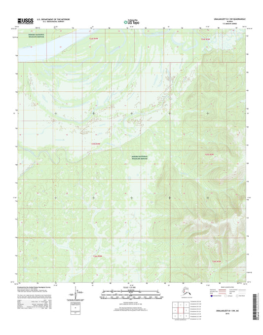 Unalakleet B-1 SW Alaska US Topo Map Image