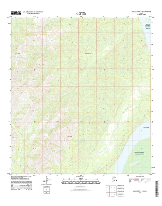 Unalakleet B-2 NE Alaska US Topo Map Image