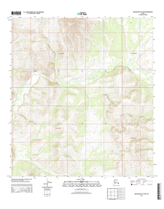 Unalakleet B-3 NW Alaska US Topo Map Image