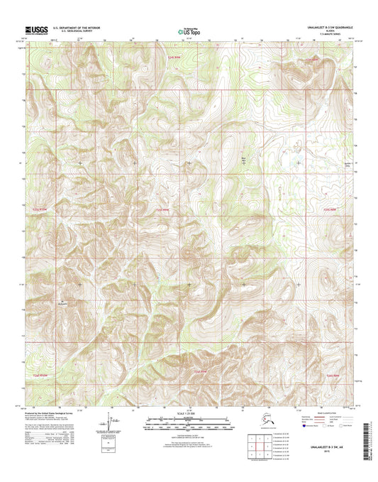 Unalakleet B-3 SW Alaska US Topo Map Image