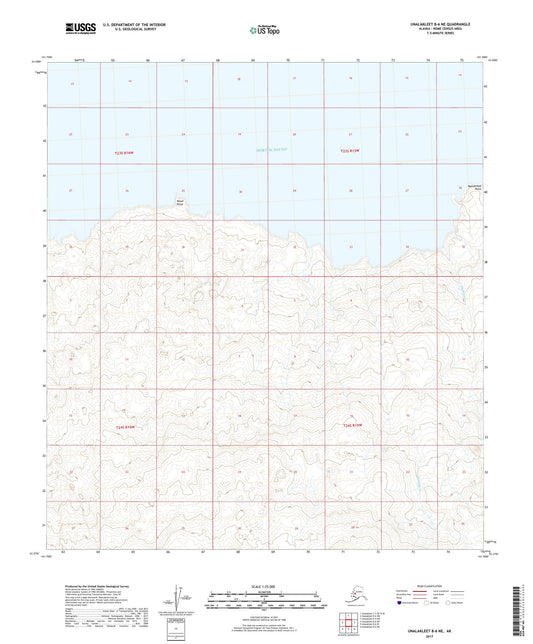 Unalakleet B-6 NE Alaska US Topo Map Image
