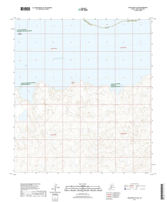 Unalakleet B-6 NW Alaska US Topo Map Image