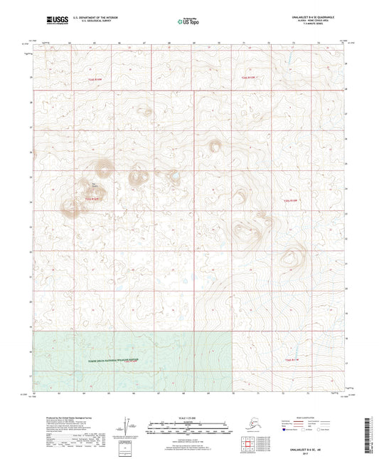 Unalakleet B-6 SE Alaska US Topo Map Image