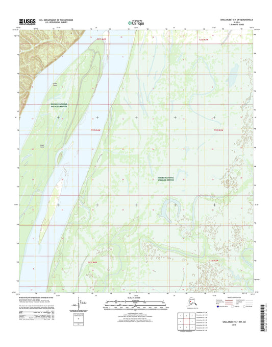 Unalakleet C-1 SW Alaska US Topo Map Image