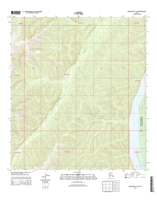 Unalakleet C-2 SE Alaska US Topo Map Image