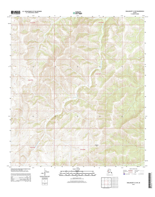 Unalakleet C-2 SW Alaska US Topo Map Image