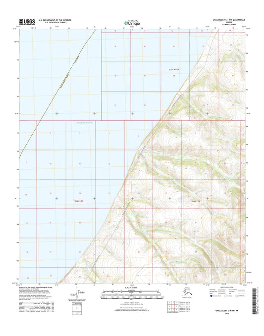 Unalakleet C-4 NW Alaska US Topo Map Image