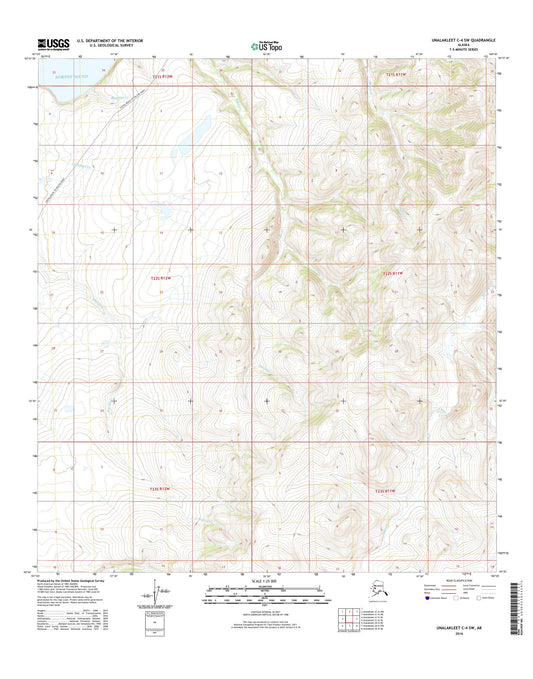 Unalakleet C-4 SW Alaska US Topo Map Image