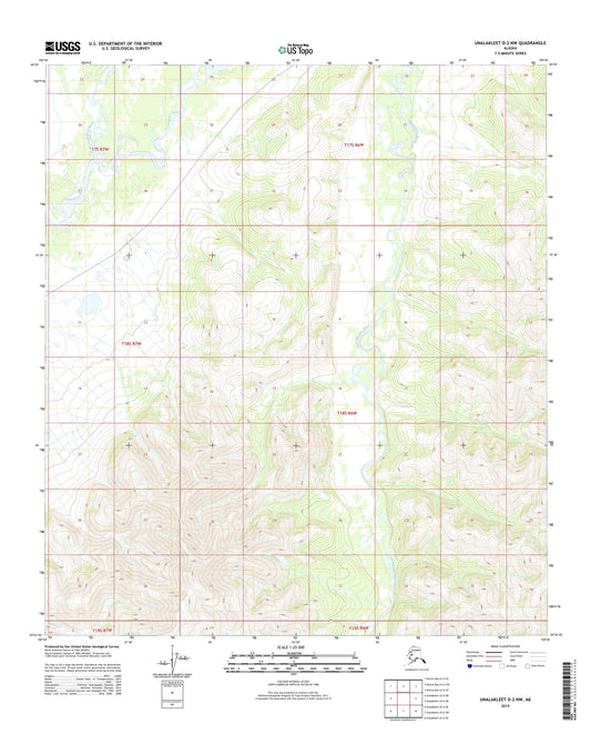 Unalakleet D-2 NW Alaska US Topo Map Image
