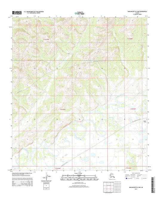 Unalakleet D-3 NW Alaska US Topo Map Image