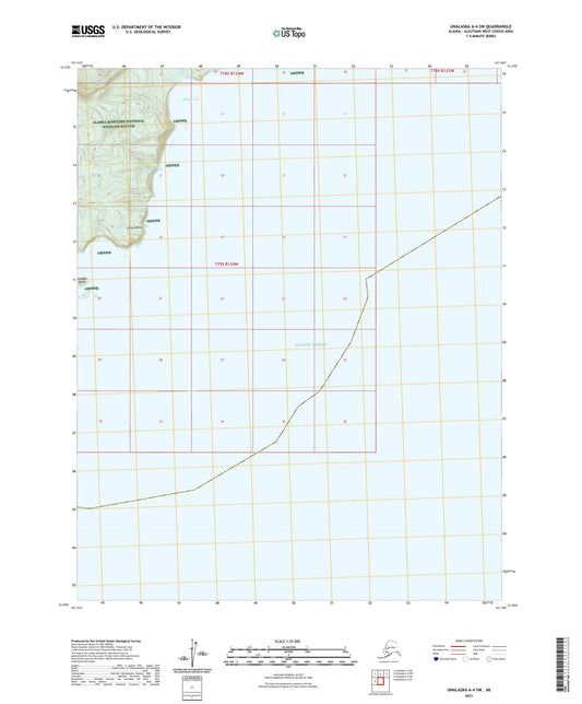 Unalaska A-4 SW Alaska US Topo Map Image
