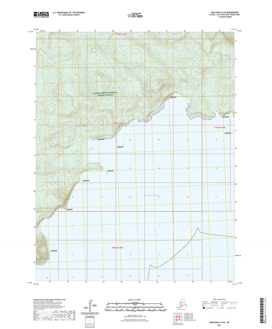 Unalaska A-5 SE Alaska US Topo Map Image