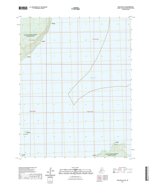 Unalaska A-6 NE Alaska US Topo Map Image