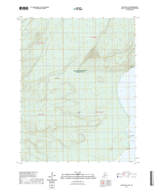 Unalaska A-6 NW Alaska US Topo Map Image