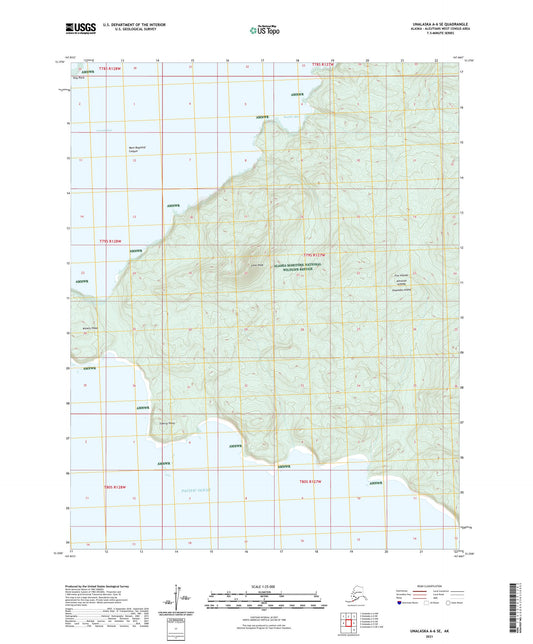 Unalaska A-6 SE Alaska US Topo Map Image