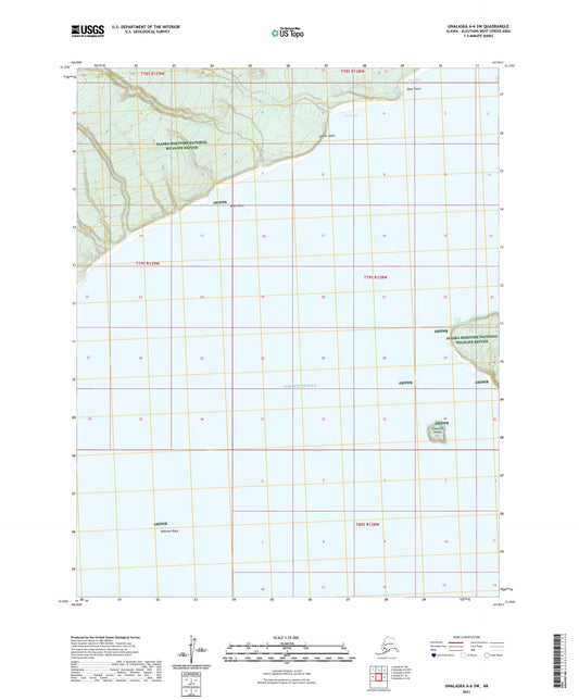 Unalaska A-6 SW Alaska US Topo Map Image