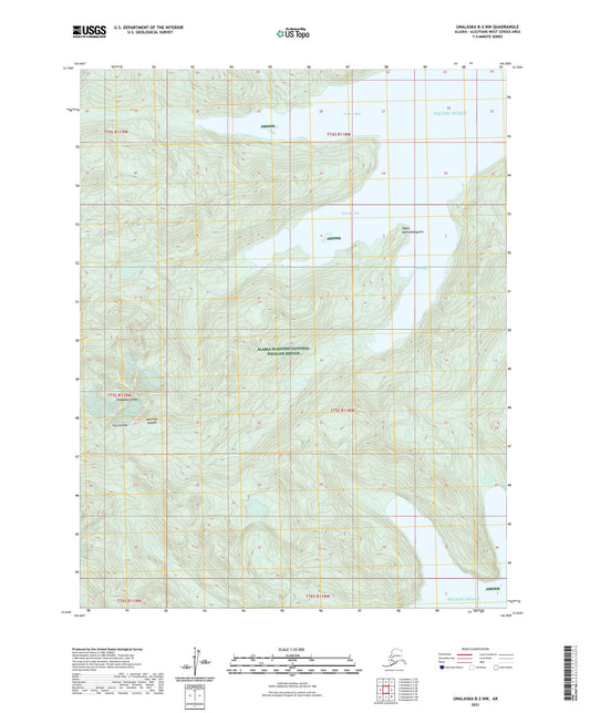Unalaska B-2 NW Alaska US Topo Map Image