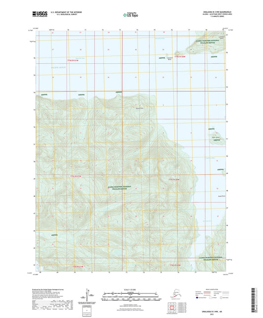 Unalaska B-3 NW Alaska US Topo Map Image