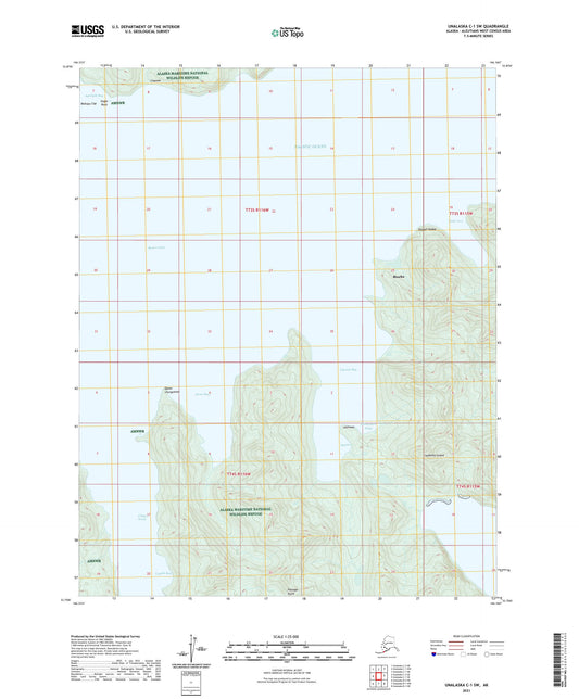 Unalaska C-1 SW Alaska US Topo Map Image