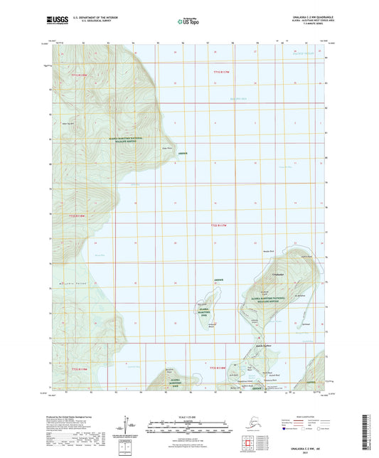 Unalaska C-2 NW Alaska US Topo Map Image