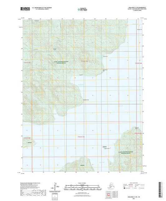 Unalaska C-2 SE Alaska US Topo Map Image