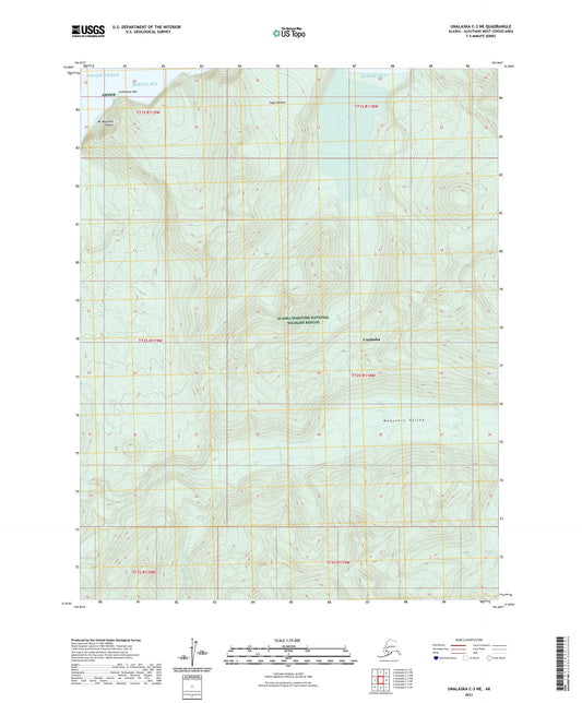 Unalaska C-3 NE Alaska US Topo Map Image