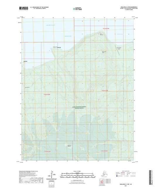 Unalaska C-3 NW Alaska US Topo Map Image