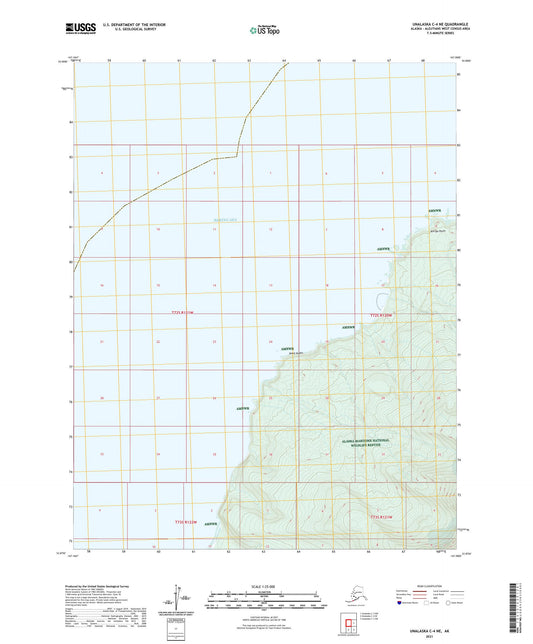 Unalaska C-4 NE Alaska US Topo Map Image