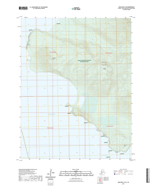 Unalaska C-4 SE Alaska US Topo Map Image