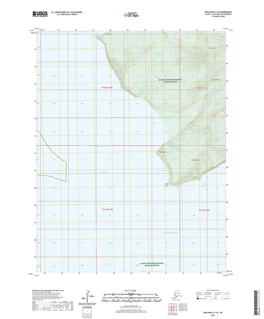 Unalaska D-1 SE Alaska US Topo Map Image