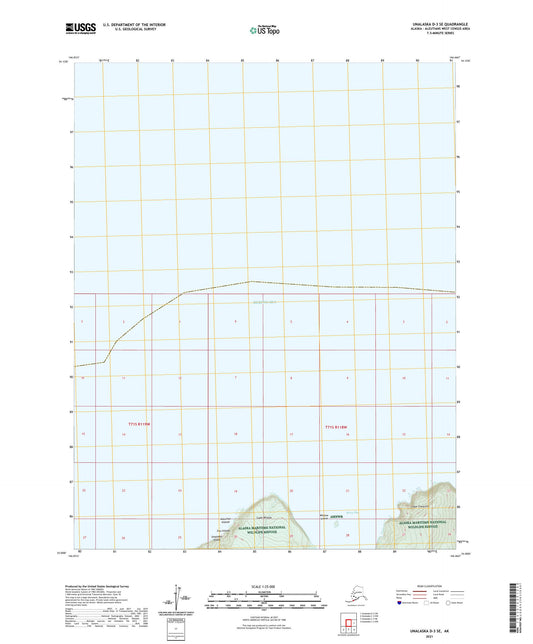 Unalaska D-3 SE Alaska US Topo Map Image
