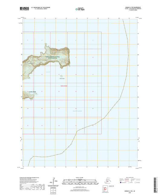 Unimak A-3 NE Alaska US Topo Map Image