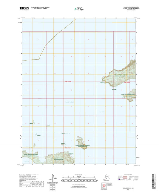 Unimak A-3 NW Alaska US Topo Map Image