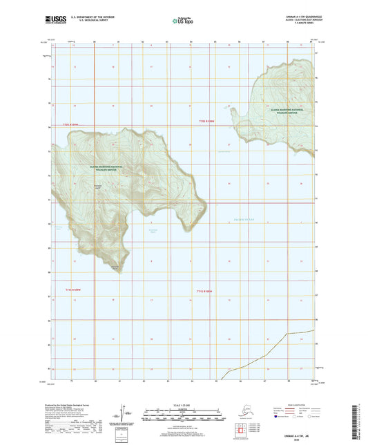 Unimak A-4 SW Alaska US Topo Map Image