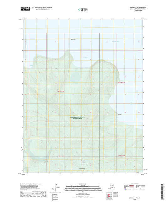 Unimak A-6 NW Alaska US Topo Map Image