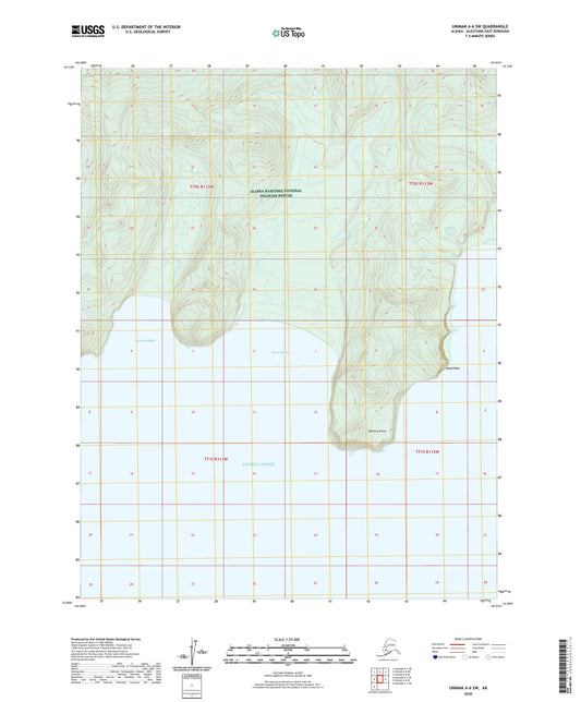 Unimak A-6 SW Alaska US Topo Map Image