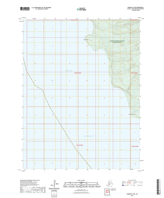 Unimak B-3 NW Alaska US Topo Map Image