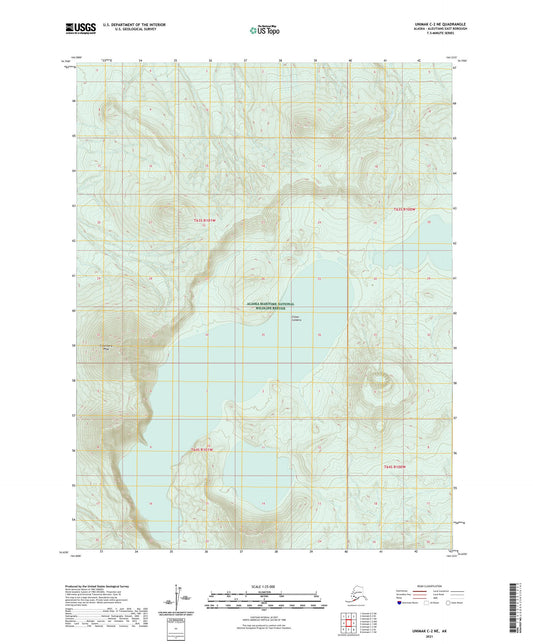Unimak C-2 NE Alaska US Topo Map Image